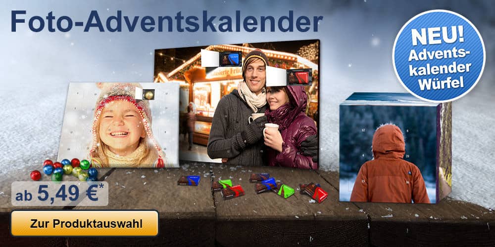 Foto-Adventskalender mit eigenen Bildern selbst gestalten